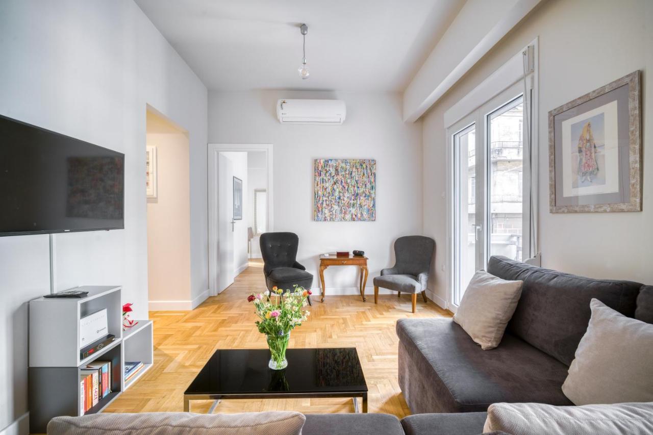Lovely Sunlit Central Athens 2 Bedroom 2 Bathroom Condo מראה חיצוני תמונה